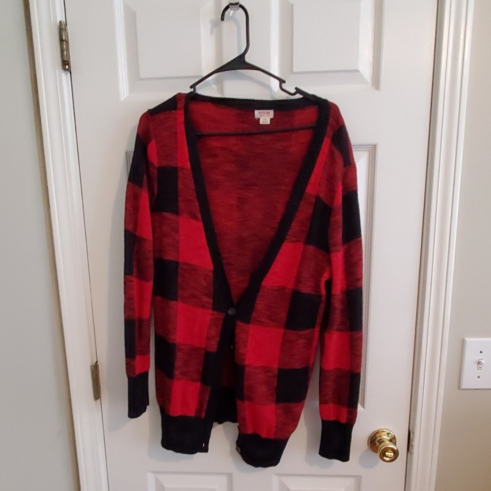 Checkered Cardigan